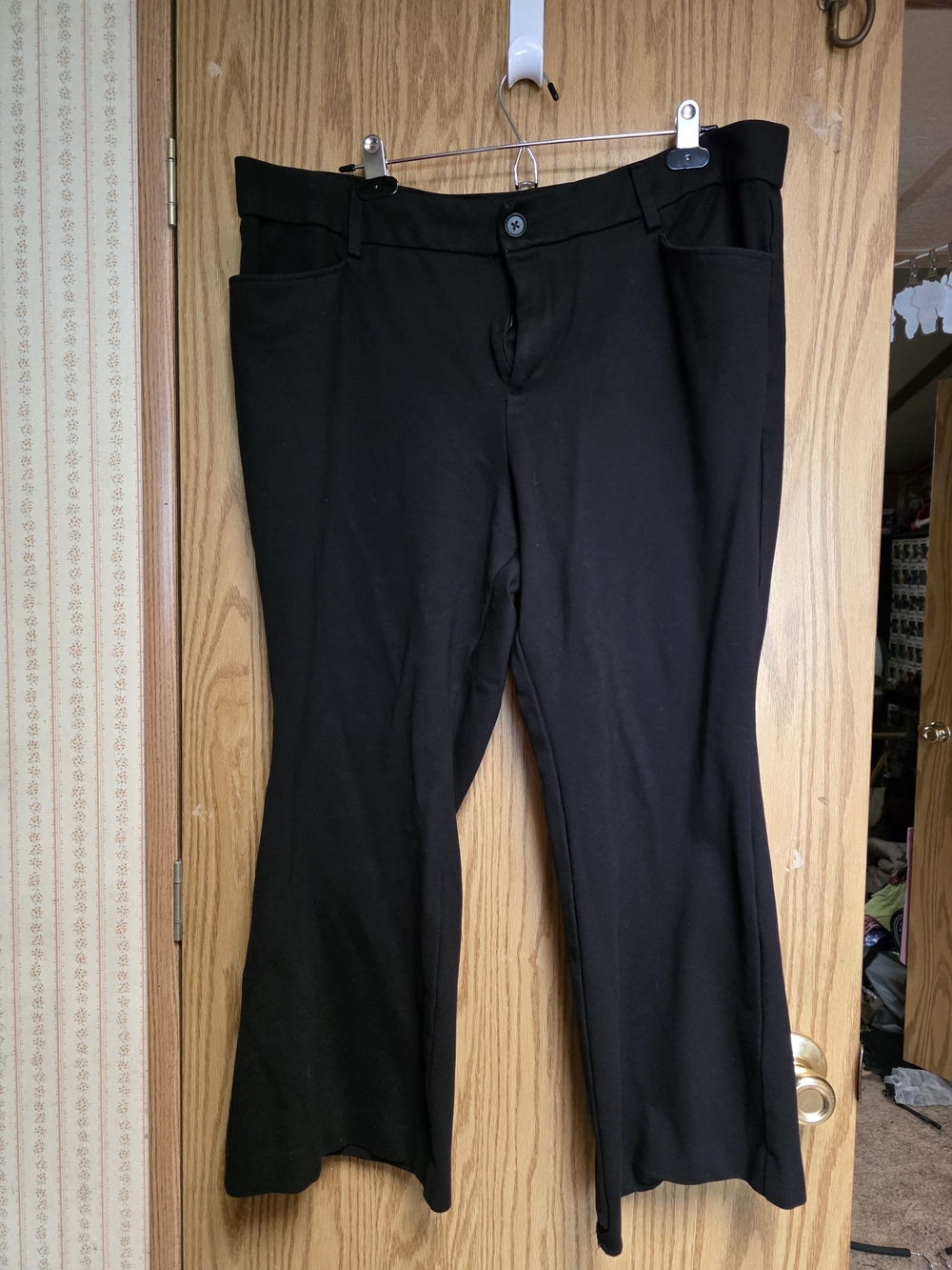 Black Women's Stretch Bootcut Pants